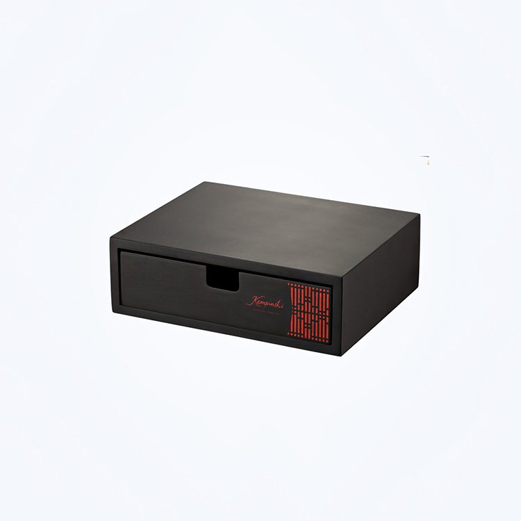 Galaxy Hospitality Kempinski Style Black & Red Faux Leather Guest Room Accessories - Image 5