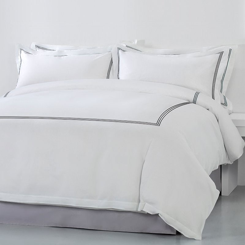 Galaxy Hospitality Premium Three Line Embroidered Hotel Bedding Set - Image 3