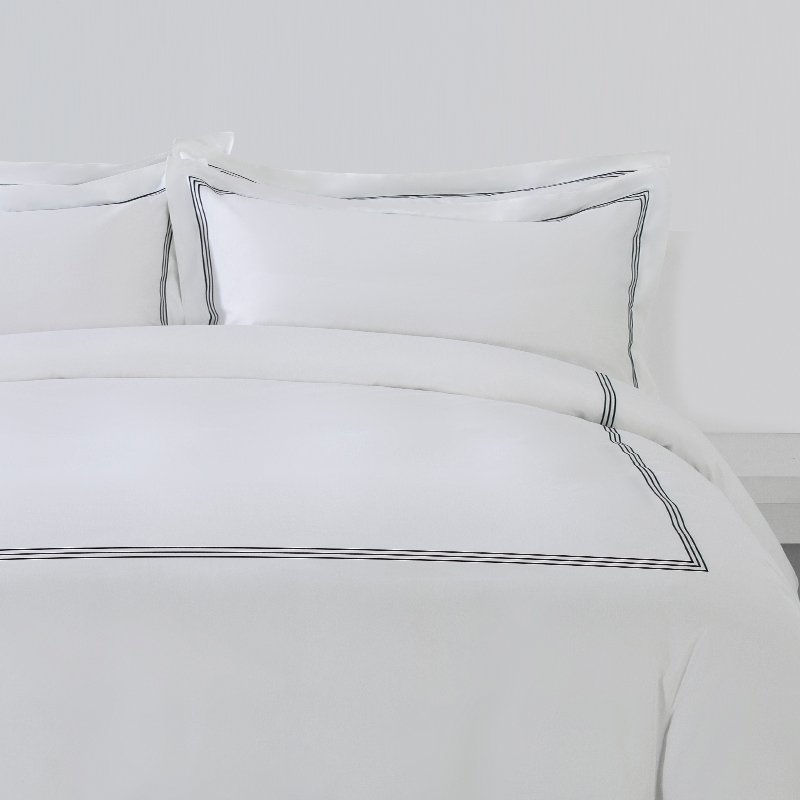 Galaxy Hospitality Premium Three Line Embroidered Hotel Bedding Set - Image 2