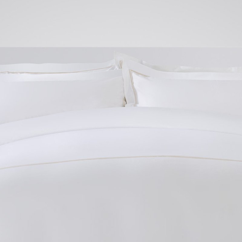 Galaxy Hospitality Premium Champagne Gold Double Line Embroidered Hotel Bedding Set - Image 5
