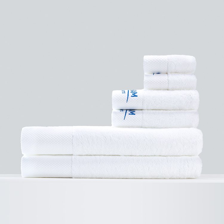 Galaxy Hospitality Premium Platinum Satin Border Custom Embroidered Hotel Towel Collection - Image 3