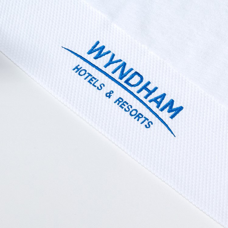 Galaxy Hospitality Premium Platinum Satin Border Custom Embroidered Hotel Towel Collection - Image 6