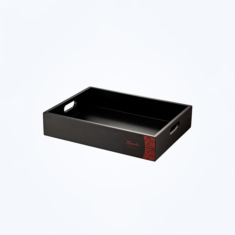 Galaxy Hospitality Kempinski Style Black & Red Faux Leather Guest Room Accessories - Image 13