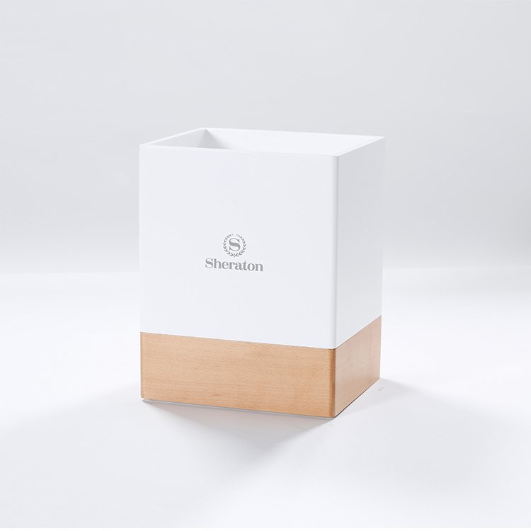 Galaxy Hospitality Premium White & Bamboo Guest Room Accessories - Image 22