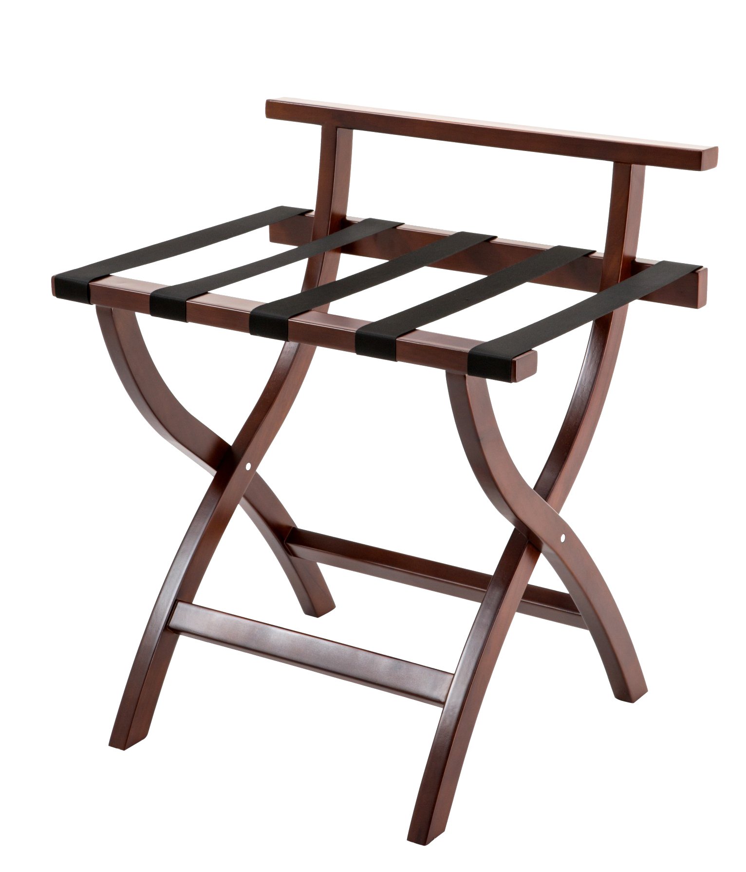 Feature,Standard Specifications,Customization Options Brand,Galaxy Hospitality,OEM / Private Labeling / Bespoke Project Sourcing Frame Material,Heavy-Duty Tubular Steel with Curved Backrest,High-grade stainless steel or custom-welded aluminum tubing Strap Material,Four Heavy-Density Jet Black Nylon Webbing Straps,"Double-stitched leather straps, synthetic leather bands, or custom woven straps" Frame Finish,Highly Reflective Polished Mirror Chrome,"Matte black powder coat, brushed brass, titanium gold, or satin nickel" Weight Capacity,Static Load Tested over 90 kilograms (200 lbs),Reinforced frame configurations for heavy executive travel luggage Floor Protection,Non-Marking Anti-Slip Black Rubber Feet,"Transparent plastic glides, dome glides, or felt pads" Custom Branding,Woven Brand Label stitched to Nylon Webbing,Laser-engraving directly onto the metal frame or custom metal plaques