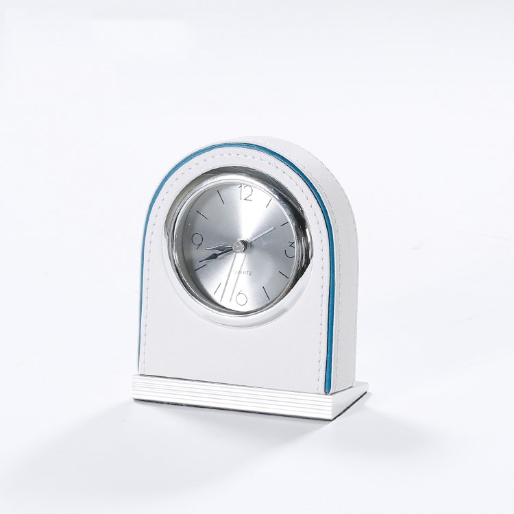 Galaxy Hospitality Luxury Blue & White Faux Leather Guest Room Amenities Collection - Image 15