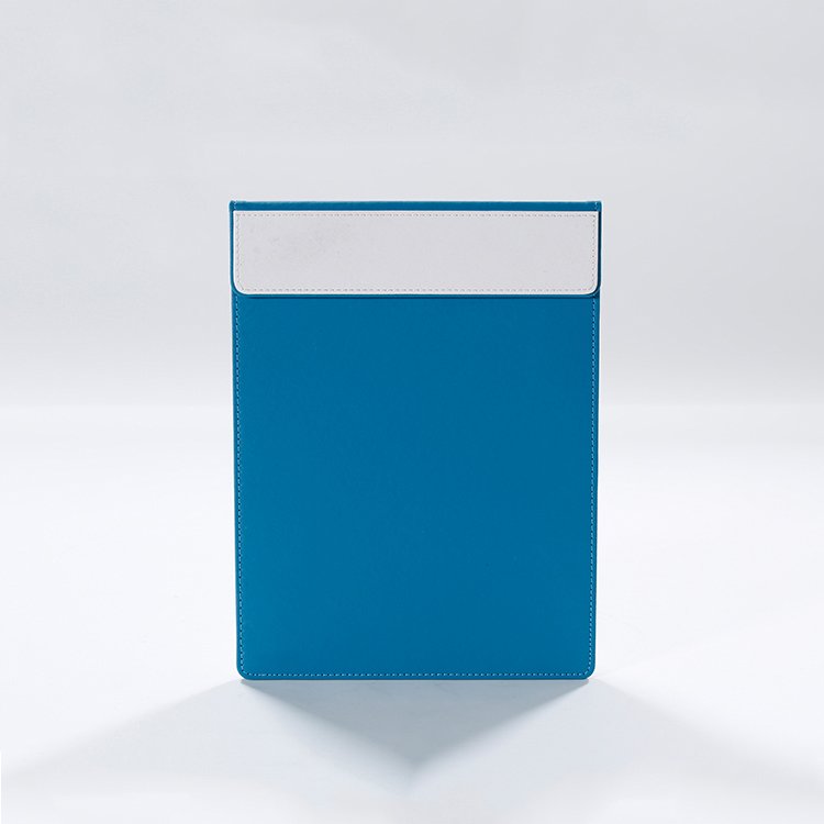 Galaxy Hospitality Luxury Blue & White Faux Leather Guest Room Amenities Collection - Image 9