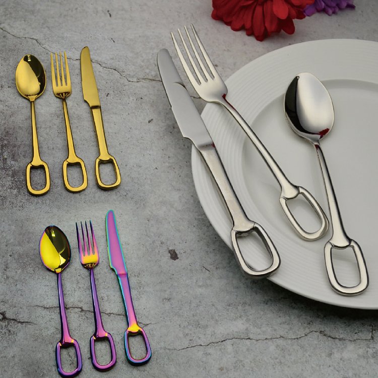 Subtle Opulence: Custom Brushed Gold Flatware Set Commercial Sourcing - Image 9