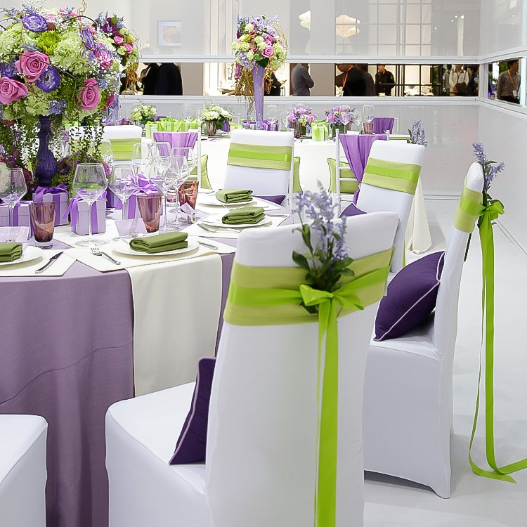 French Romance Styling: Custom Purple Wedding Chair Sashes Chiffon Sourcing - Image 13