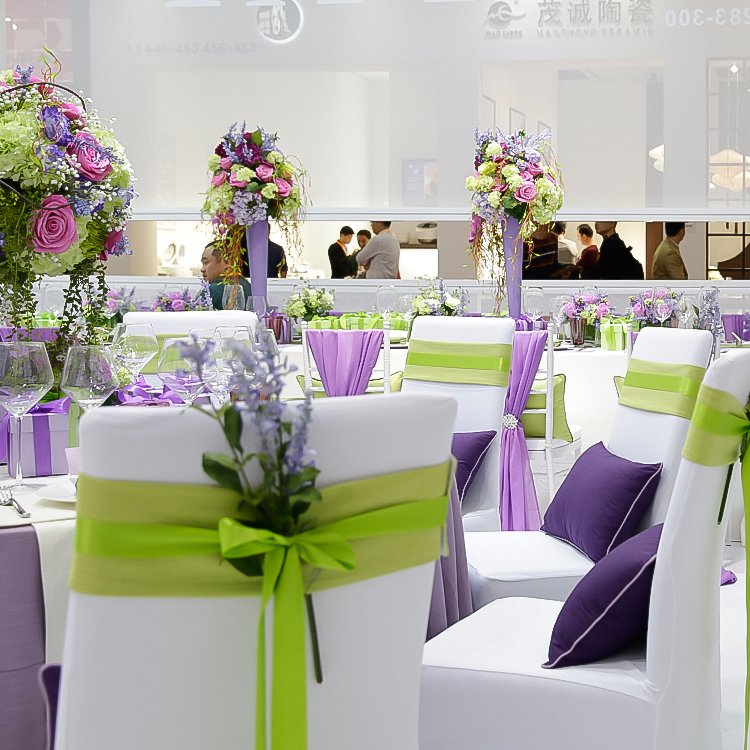 French Romance Styling: Custom Purple Wedding Chair Sashes Chiffon Sourcing - Image 12