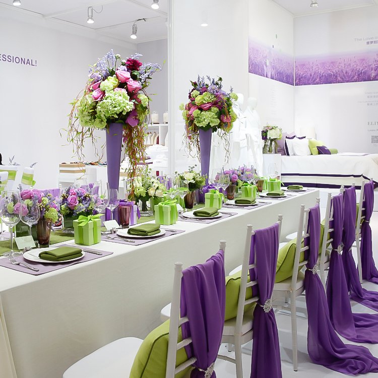 French Romance Styling: Custom Purple Wedding Chair Sashes Chiffon Sourcing - Image 7