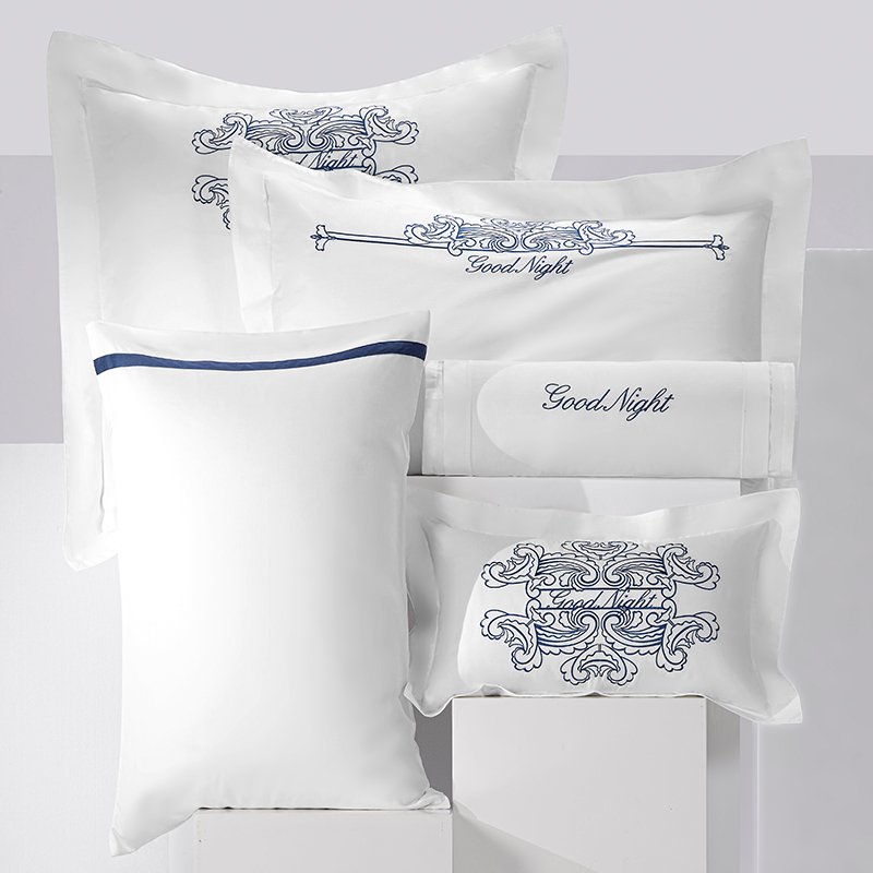 Galaxy Hospitality Royal Blue Embroidered with Satin Applique Border Bedding Set - Image 12