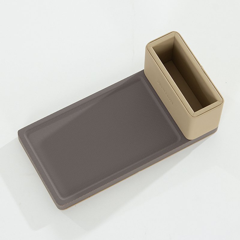 Galaxy Hospitality Premium "Marriott Style" Beige & Grey Leather Accessories - Image 19
