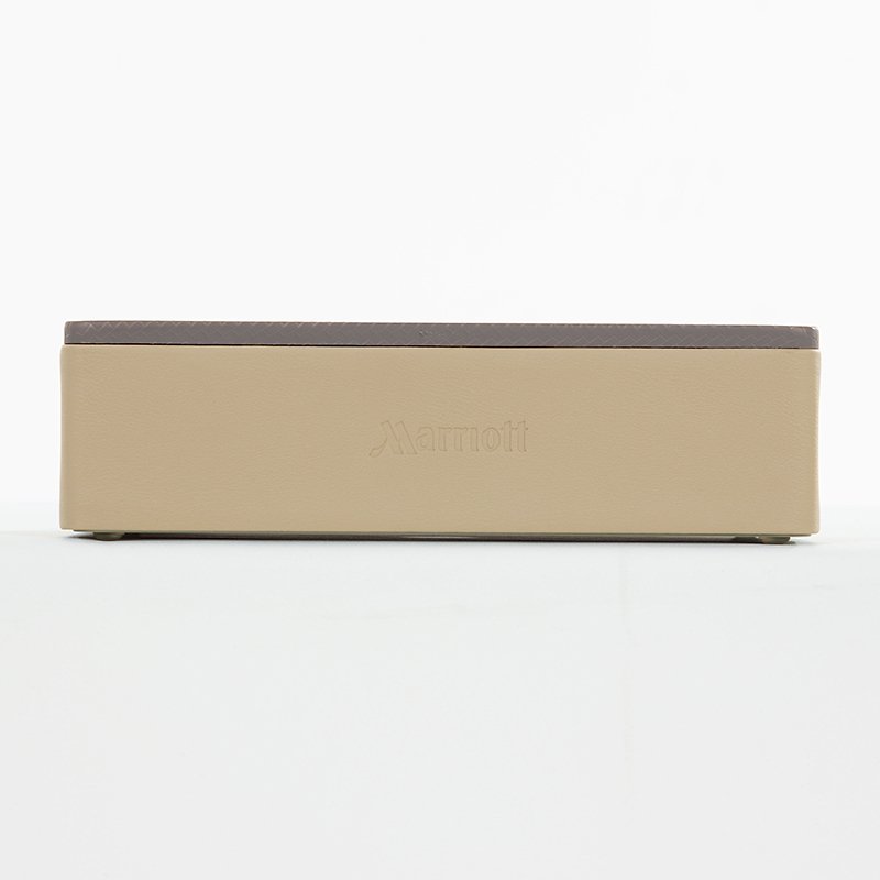 Galaxy Hospitality Premium "Marriott Style" Beige & Grey Leather Accessories - Image 7