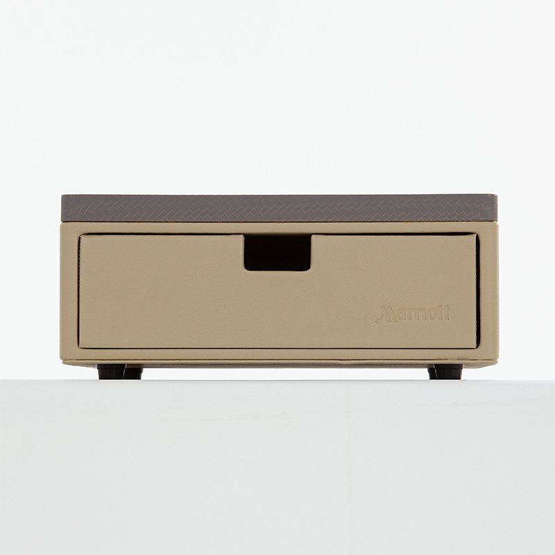 Galaxy Hospitality Premium "Marriott Style" Beige & Grey Leather Accessories - Image 3