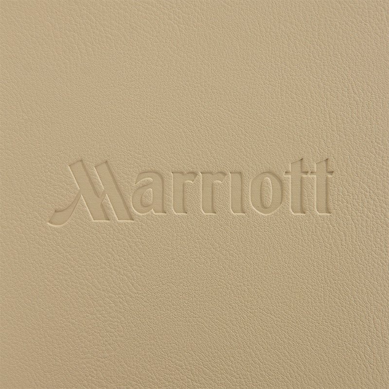 Galaxy Hospitality Premium "Marriott Style" Beige & Grey Leather Accessories - Image 2