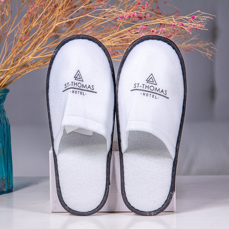 Galaxy Hospitality Premium Closed-Toe Custom Printed Hotel Slippers - Image 2
