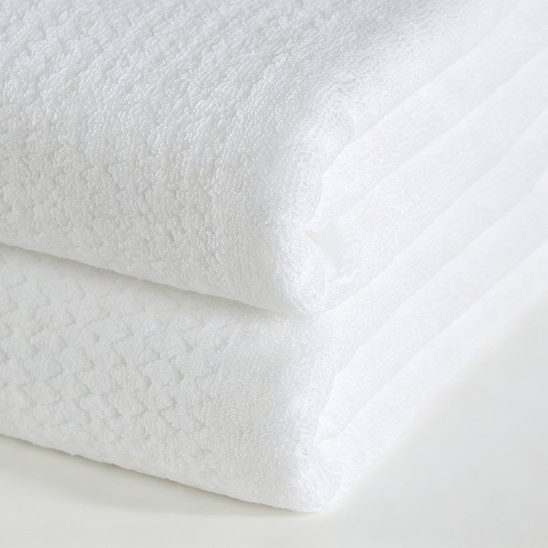 Clean Elegance: Custom Wholesale Striped Dobby Hotel Towels - Image 2