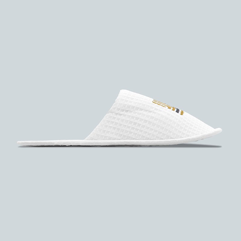 Refined Elegance: Custom Wholesale Waffle Weave Hotel Slippers - Image 8
