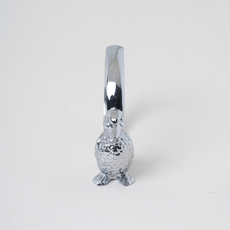 Country Charm: Custom Wholesale Silver Duck Napkin Rings - Image 2