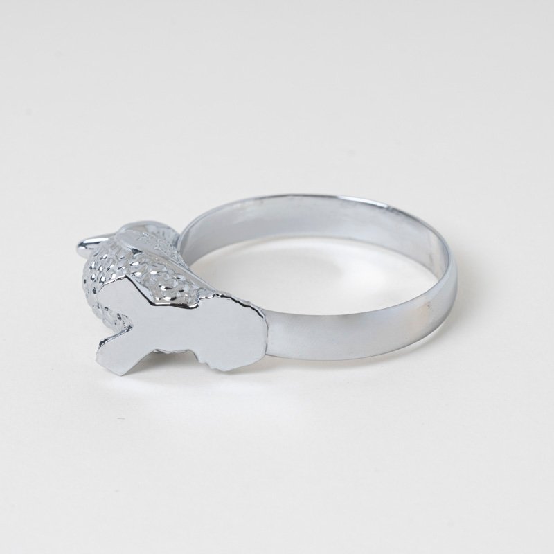 Country Charm: Custom Wholesale Silver Duck Napkin Rings - Image 5