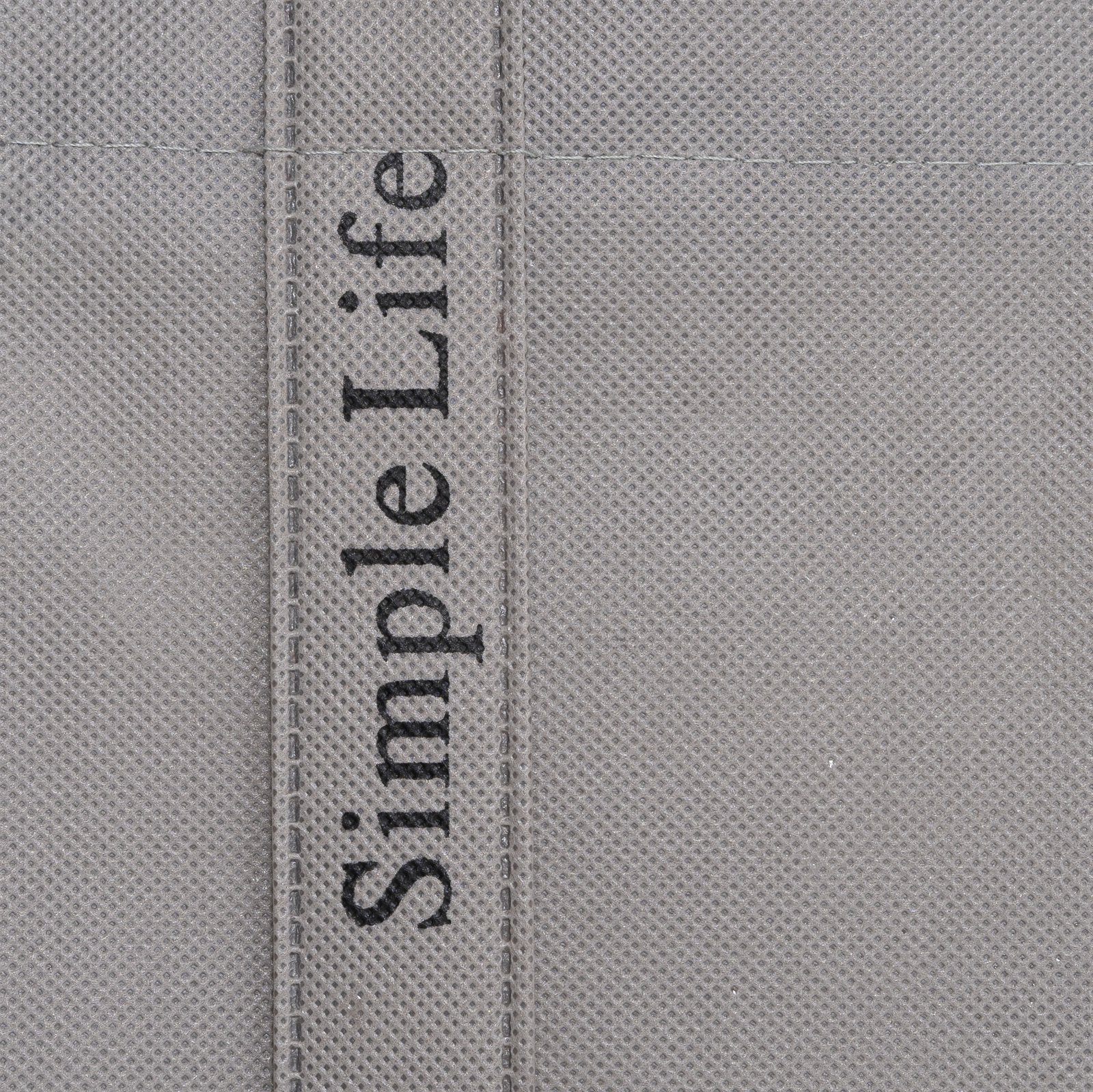 Minimalist Elegance: Custom Wholesale Zipper Flat Non Woven Grey Bag - Image 8