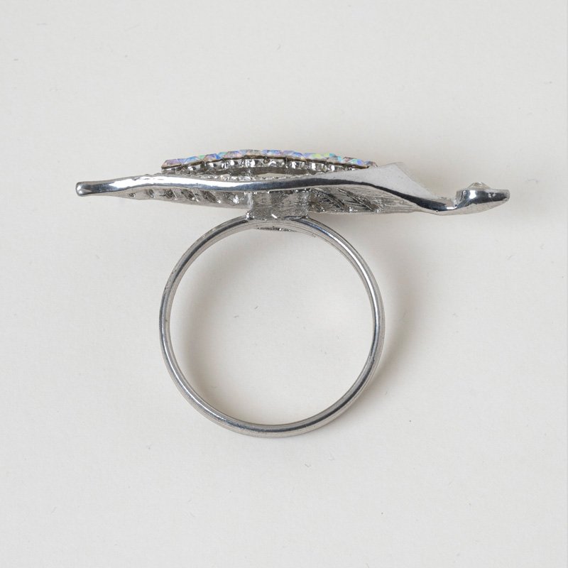 Nature's Elegance: Custom Wholesale Silver Rhinestone Leaf Napkin Rings - Image 7