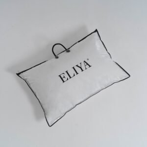 Zipper flat non woven pvc bag with handle and clear window for pillow and cushion packaging