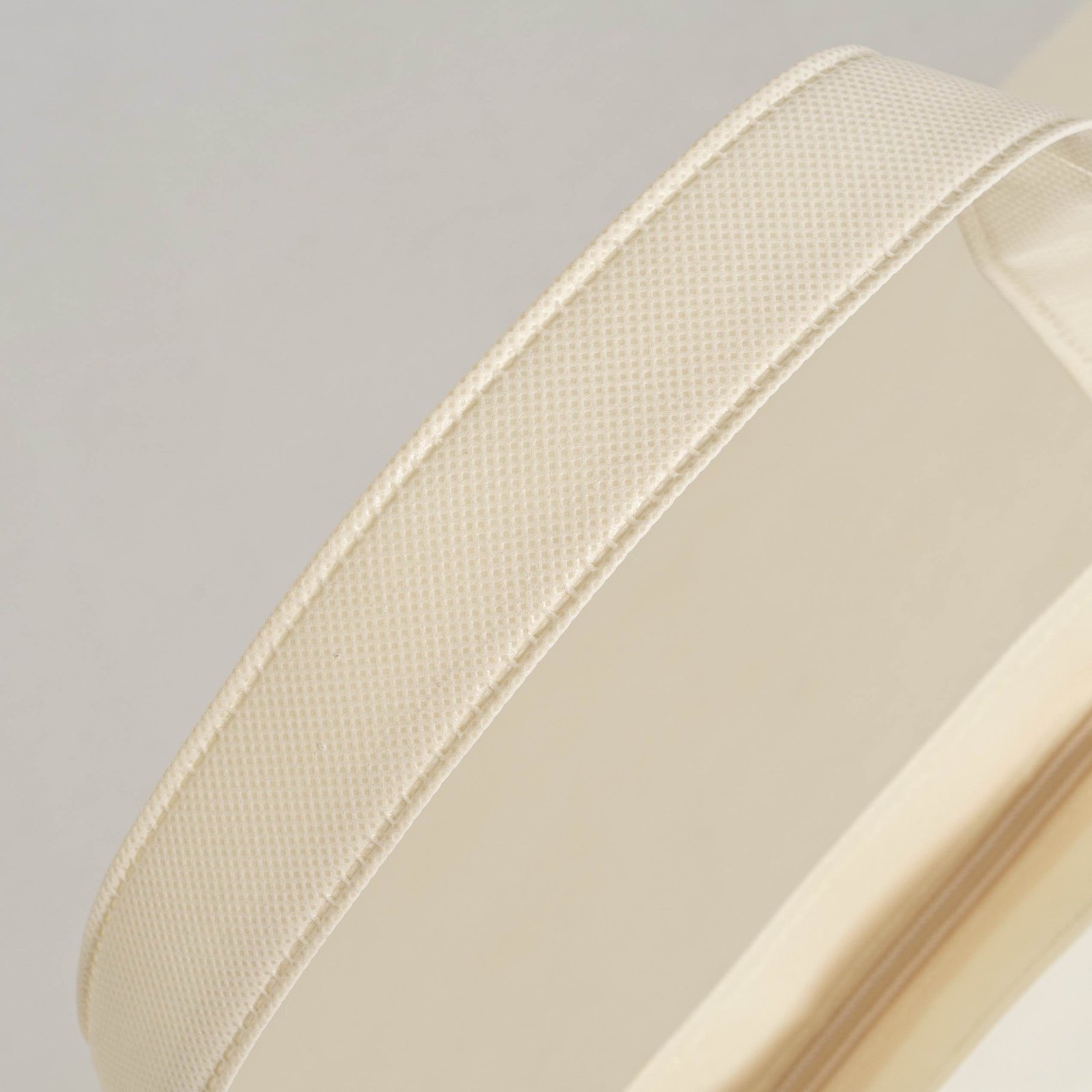 Warm Elegance: Custom Wholesale Zipper Flat Non Woven Beige Bag - Image 3