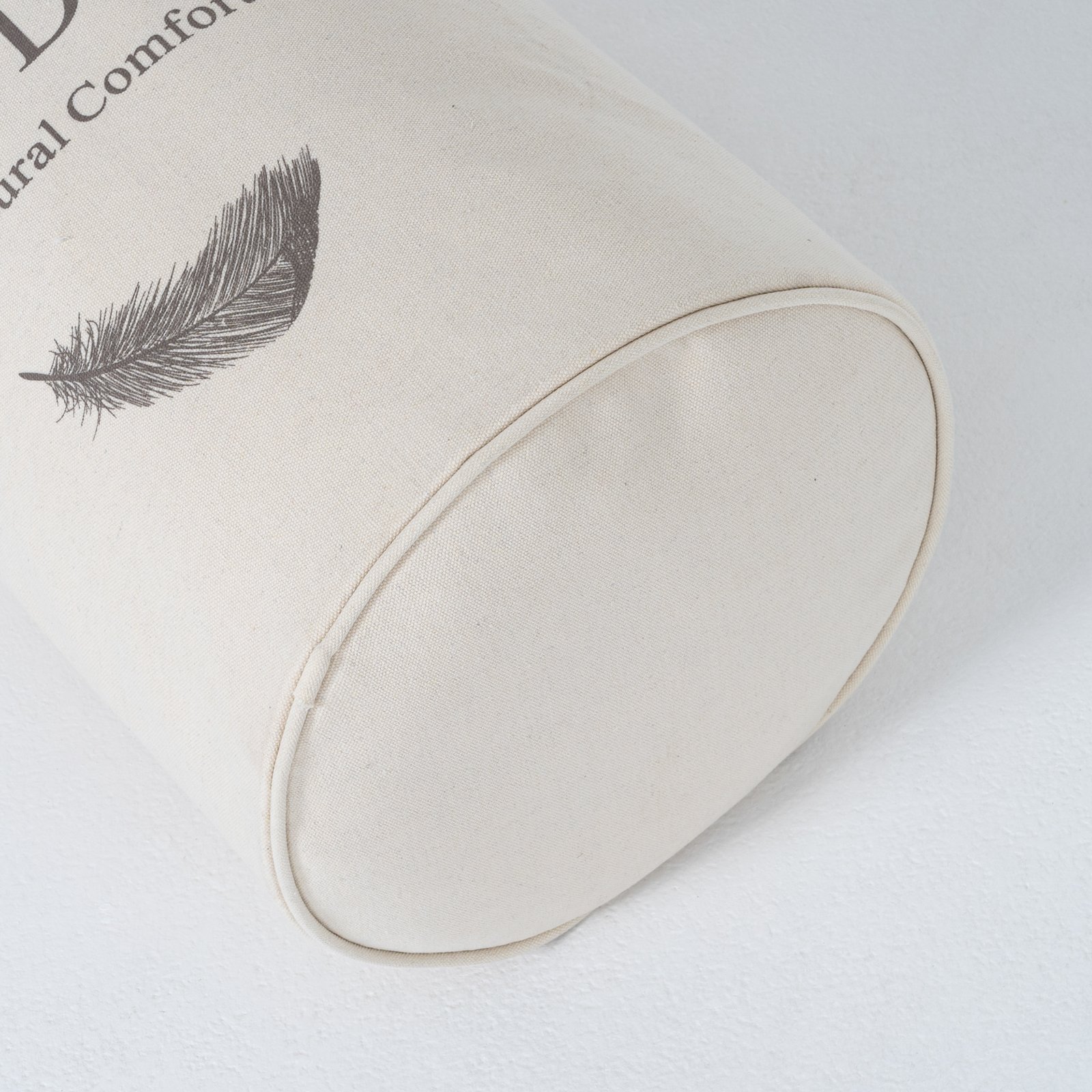 Natural Luxury: Custom Wholesale Zipper Round Canvas Bag - Image 4